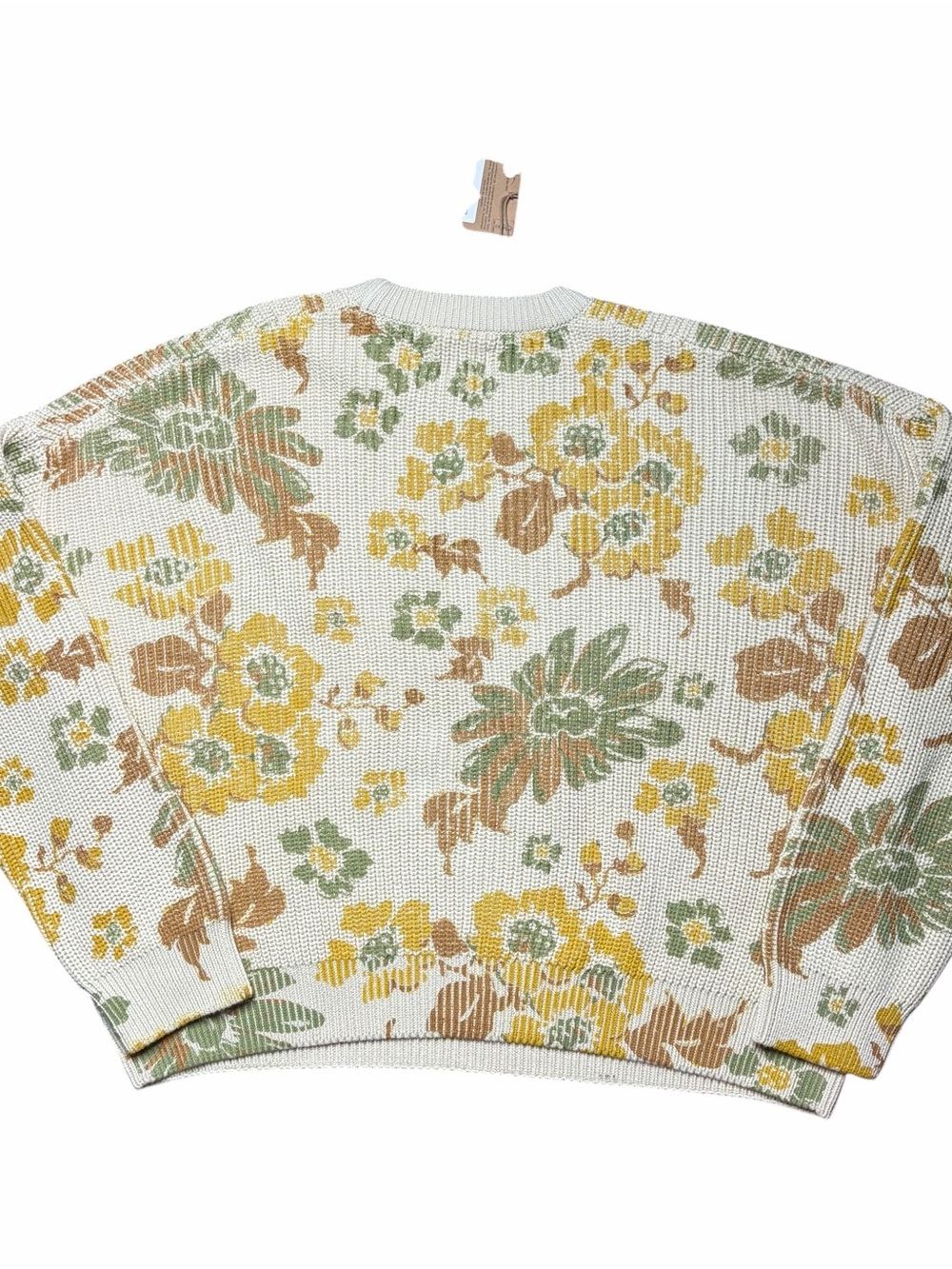 New With Tags Toad & Co Ws Moss Point Pullover Sweater Almond Floral Size L $115 - Picture 3 of 7